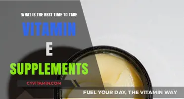 Optimal Timing for Vitamin E Supplements: When to Take Them