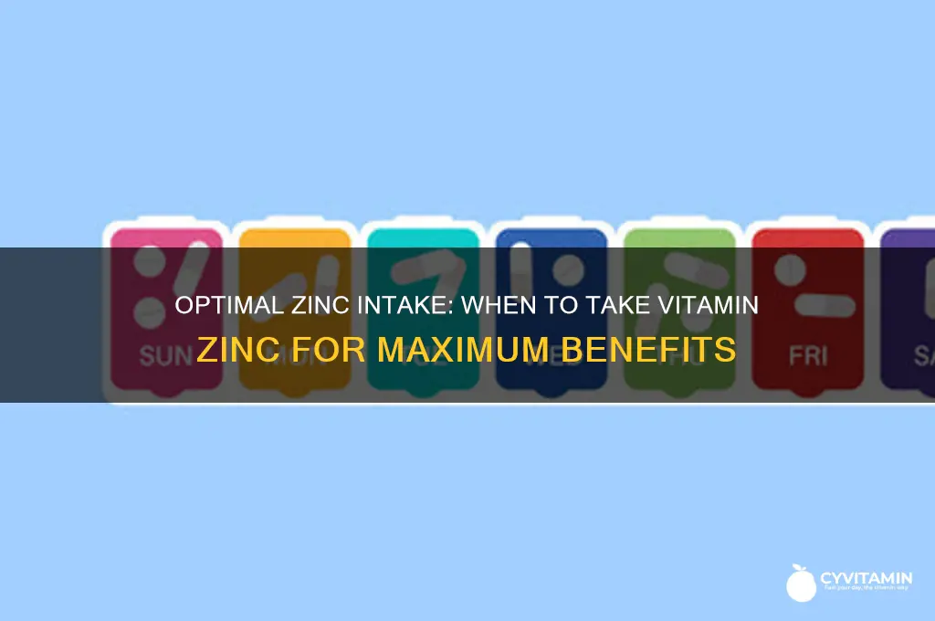 what is the best time to take vitamin zinc