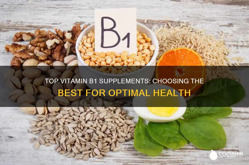 what is the best vitamin b1 to take
