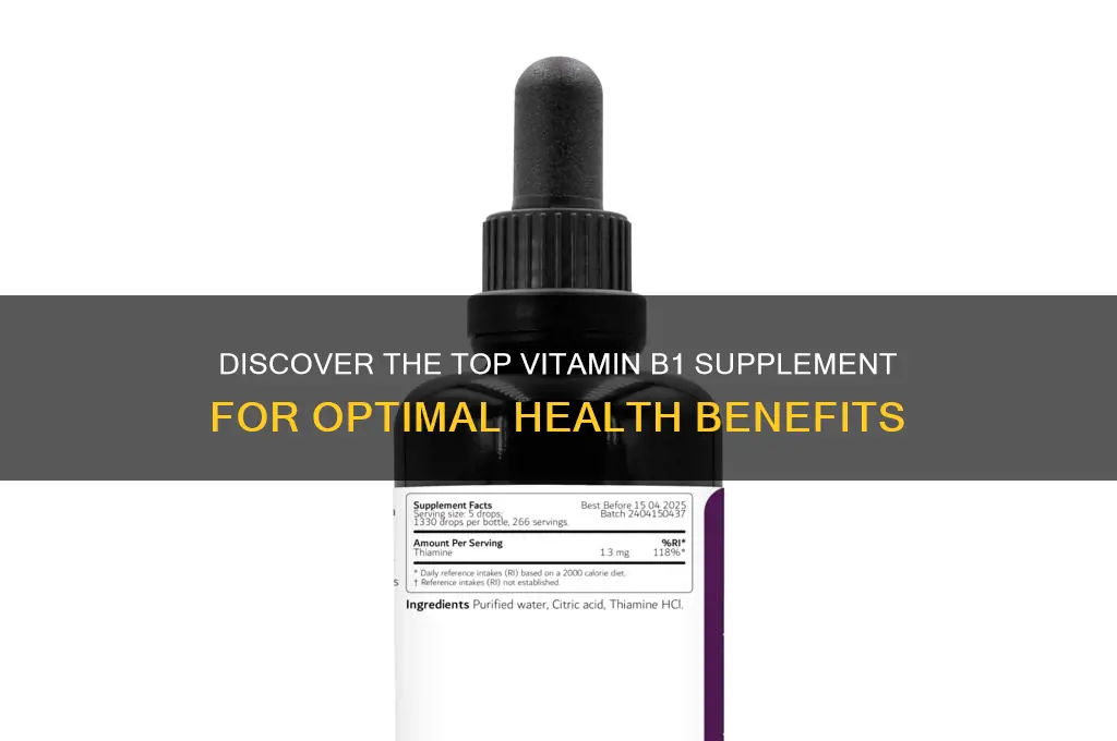what is the best vitamin b1