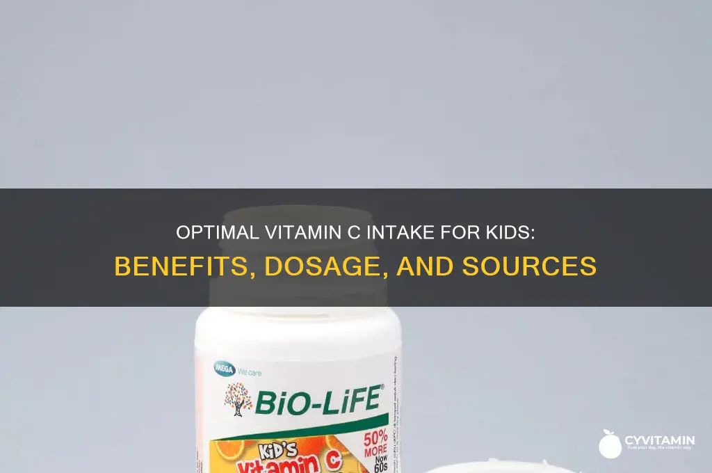 what is the best vitamin c intake for kids