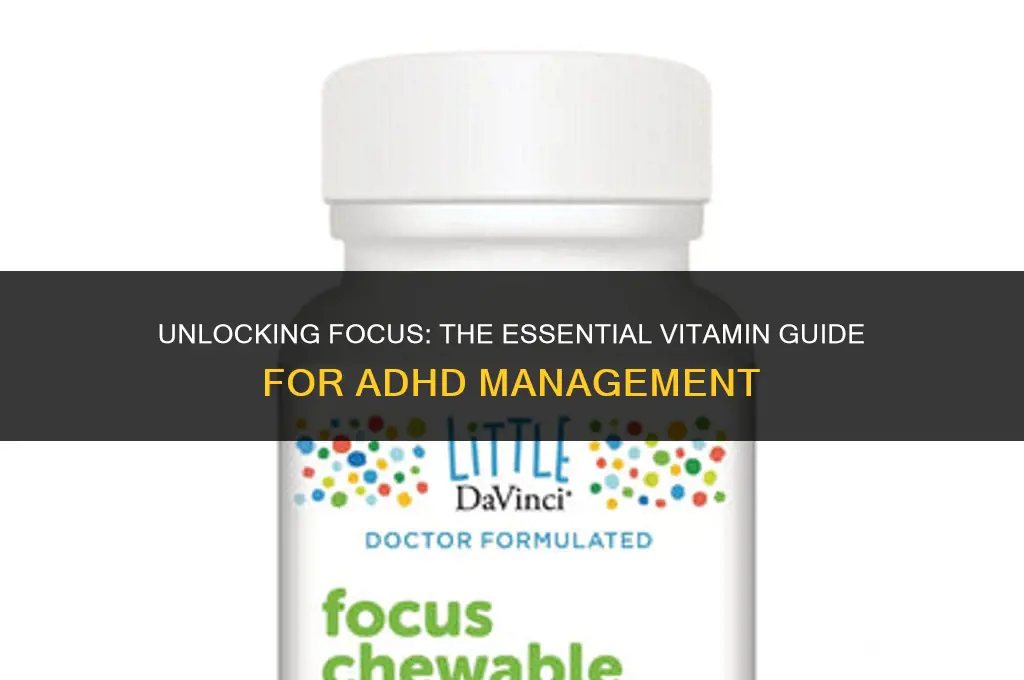 what is the best vitamin for adhd