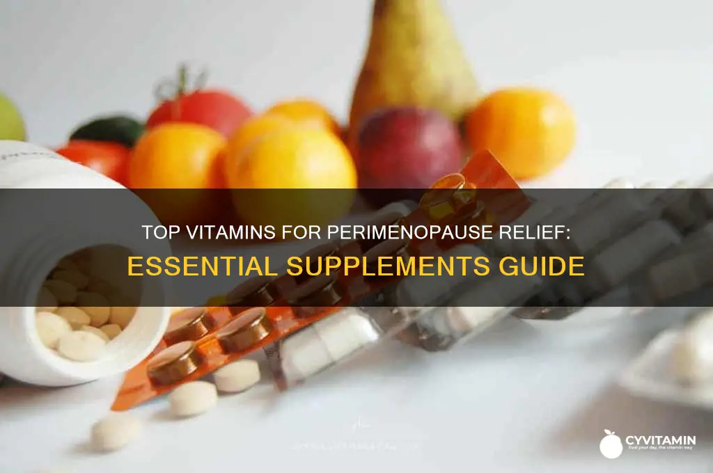 what is the best vitamin to take for perimenopause