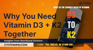 Unlocking Optimal Health: The Ideal Ratio of Vitamin D3 to K2 Revealed