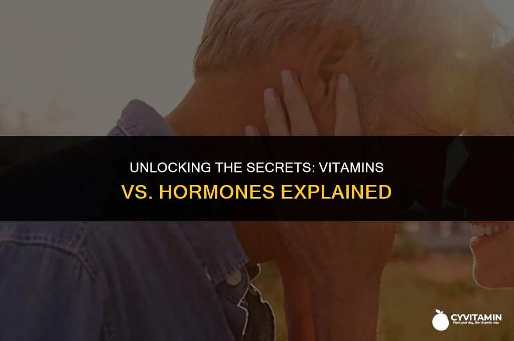 what is the difference between a vitamin and a hormone