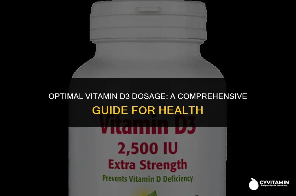 what is the dosage of vitamin d3