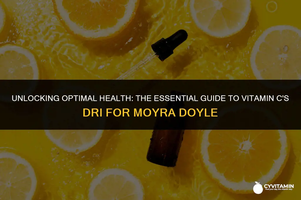 what is the dri for vitamin c for moyra doyle