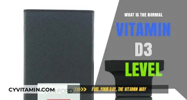 Understanding Normal Vitamin D3 Levels: A Comprehensive Guide