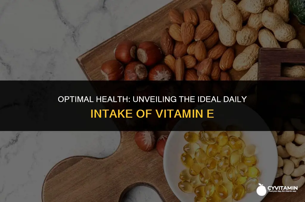 what is the recommended daily allowance of vitamin e