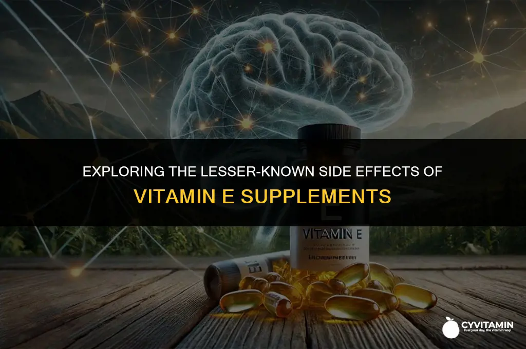 what is the side effects of vitamin e