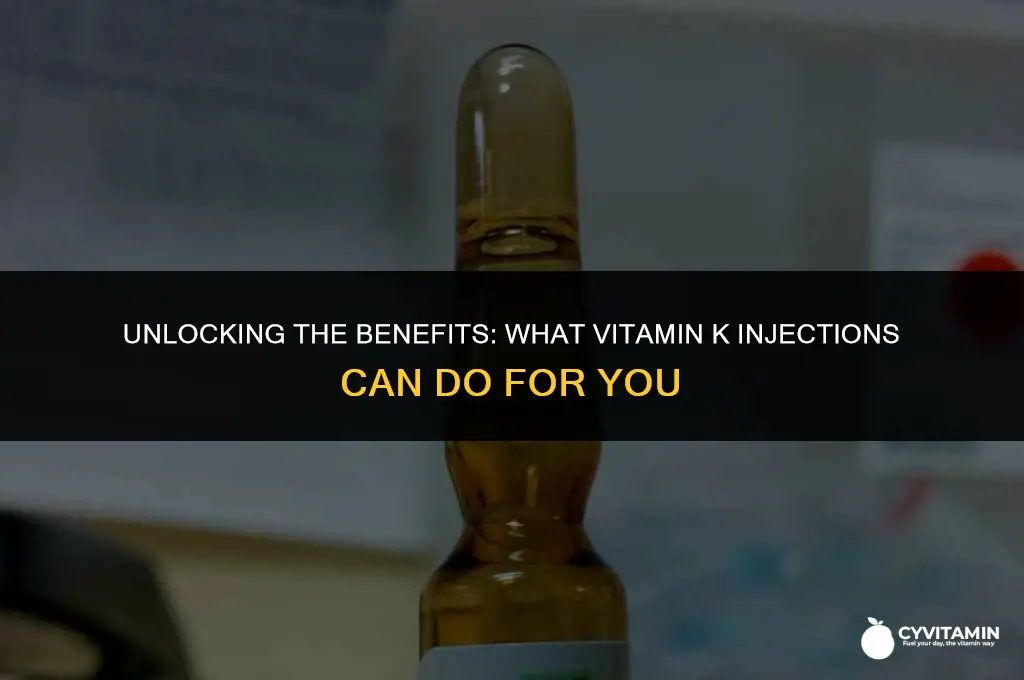 what is vitamin k injection for