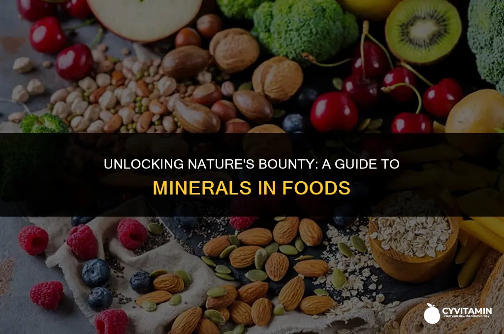 what minerals are in foods