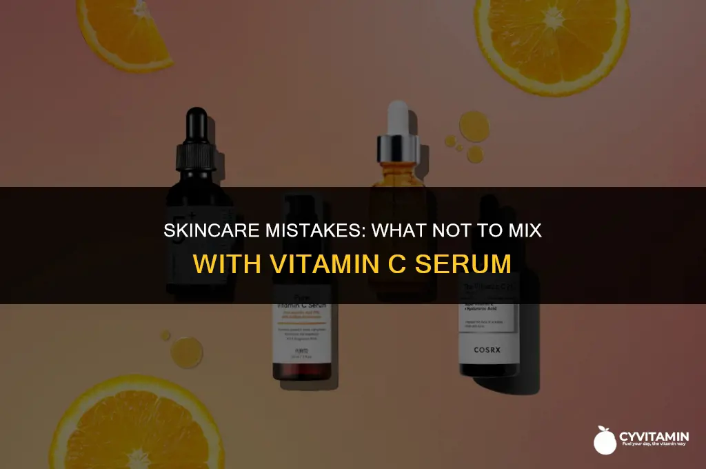 what not to mix with vitamin c serum