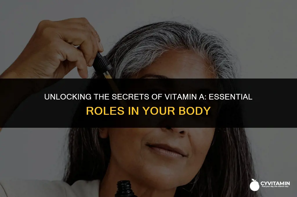 what roles does vitamin a play in the body