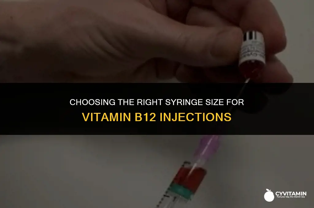 what size syringe for vitamin b12