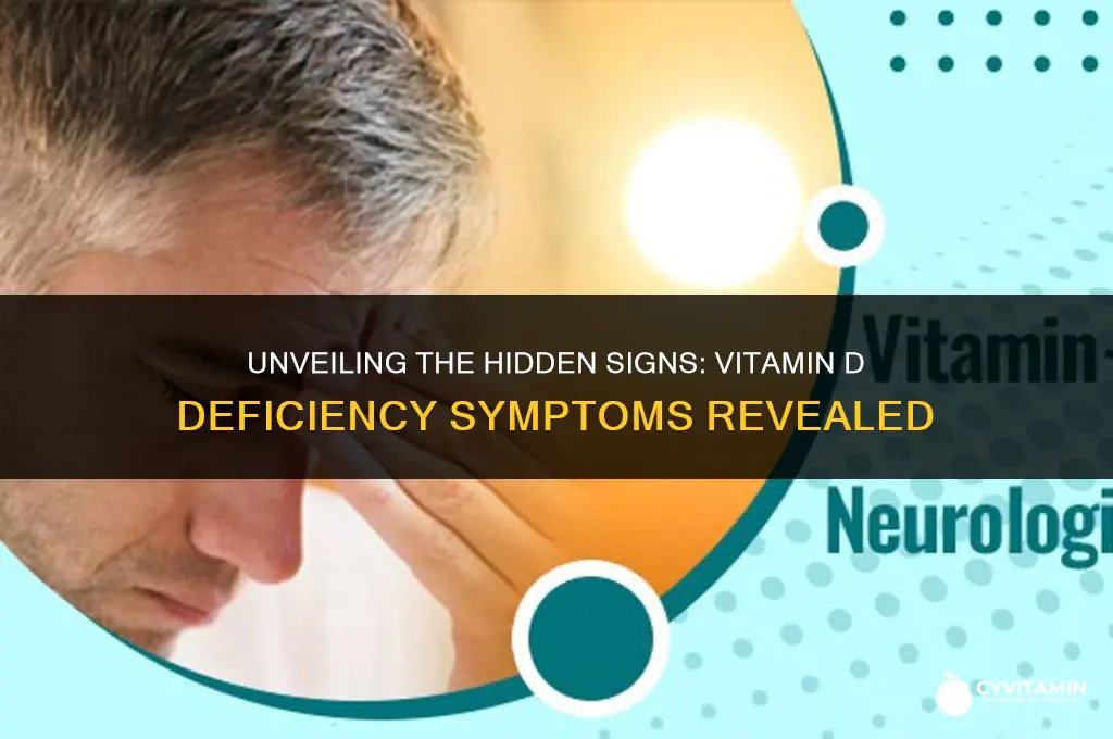 what symptom vitamins d deficiencies