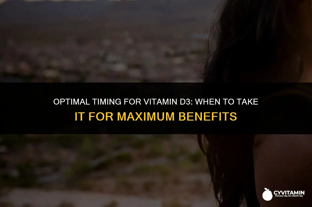 what time of day should you take vitamin d3