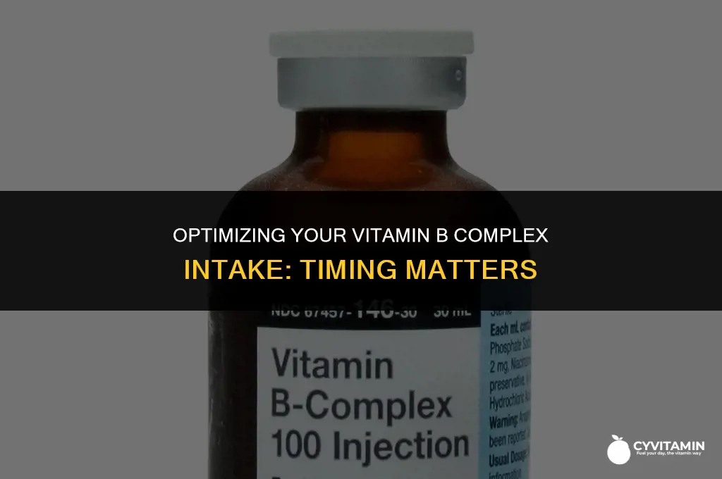 what time of day to take vitamin b complex