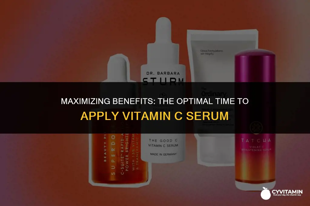 what time of day to use vitamin c serum