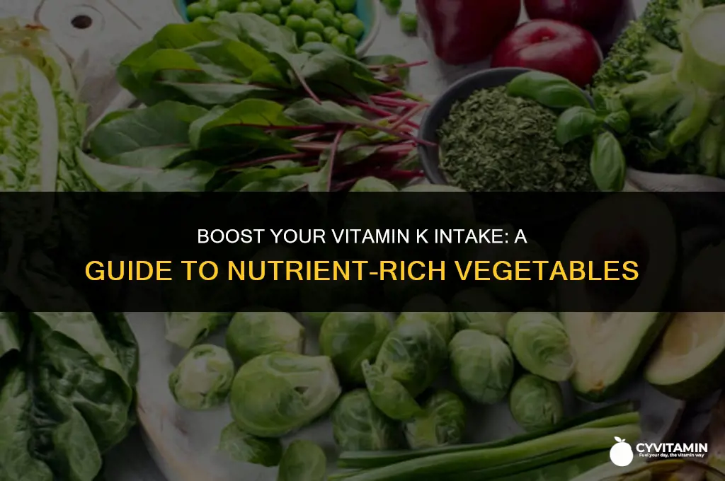 what vegetables have vitamin k in them