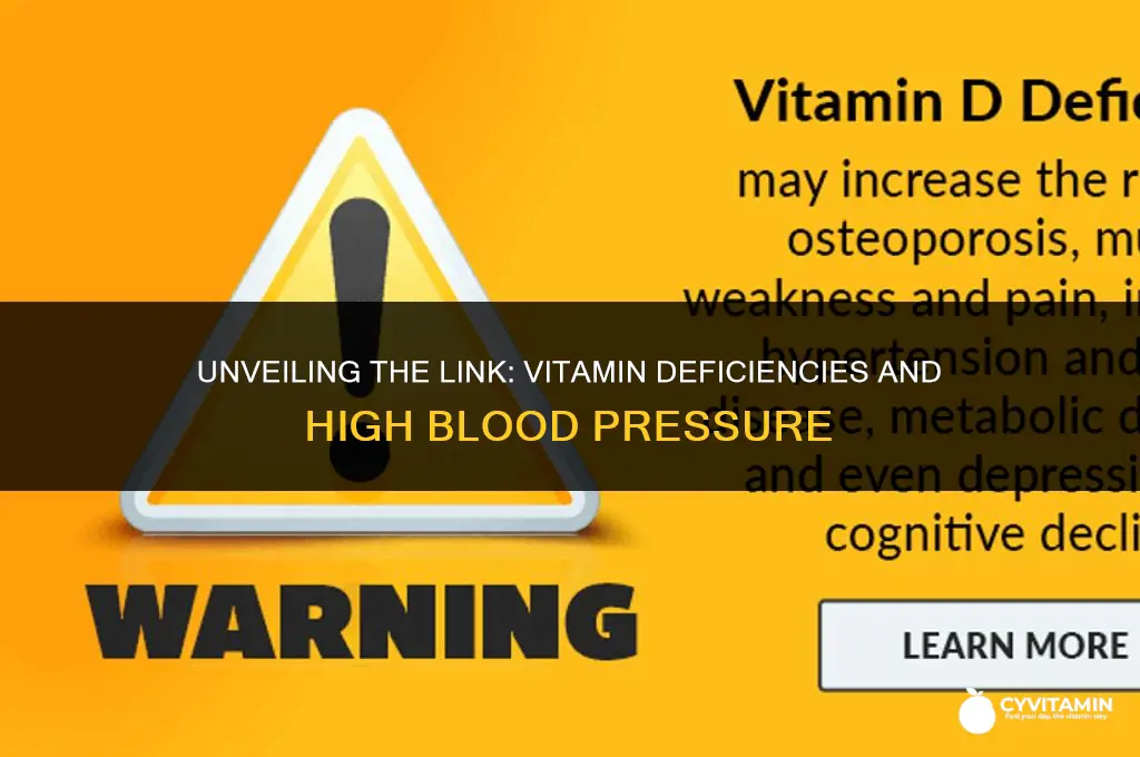 what vitamin deficiencies contribute to high blood pressure