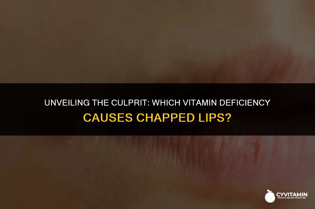 what vitamin deficiency causes chapped lips