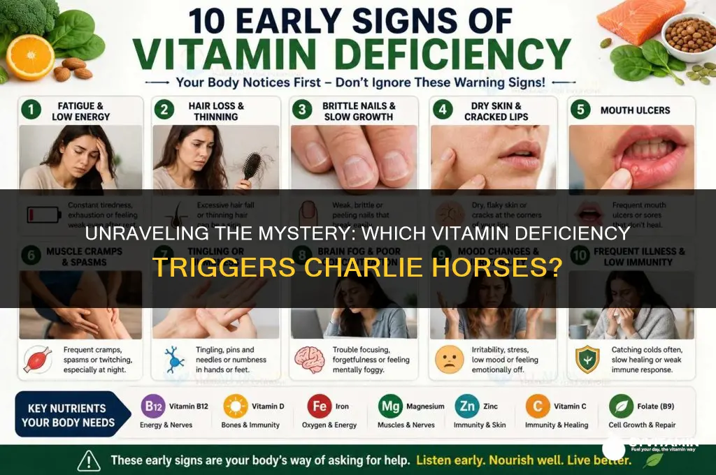 what vitamin deficiency causes charlie horses