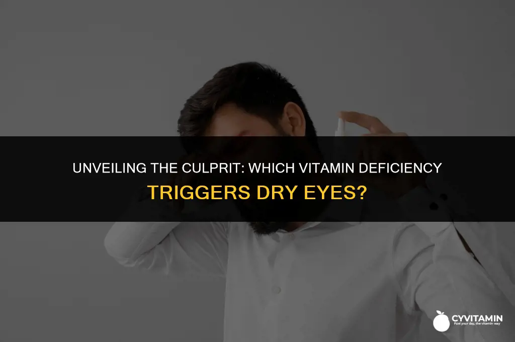 what vitamin deficiency causes dry eyes