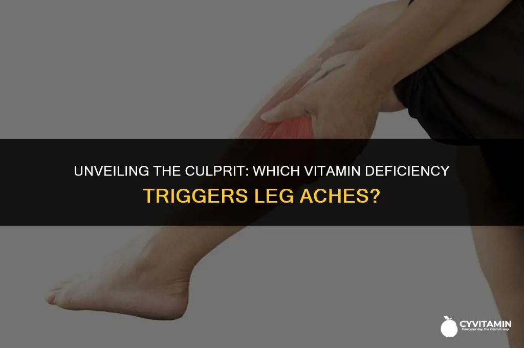 what vitamin deficiency causes leg aches