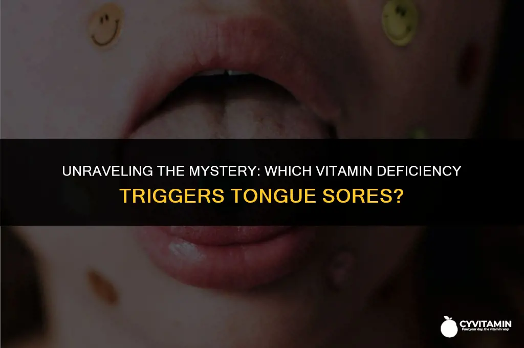 what vitamin deficiency causes tongue sores