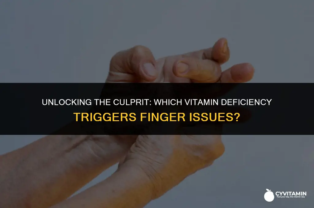 what vitamin deficiency causes trigger finger