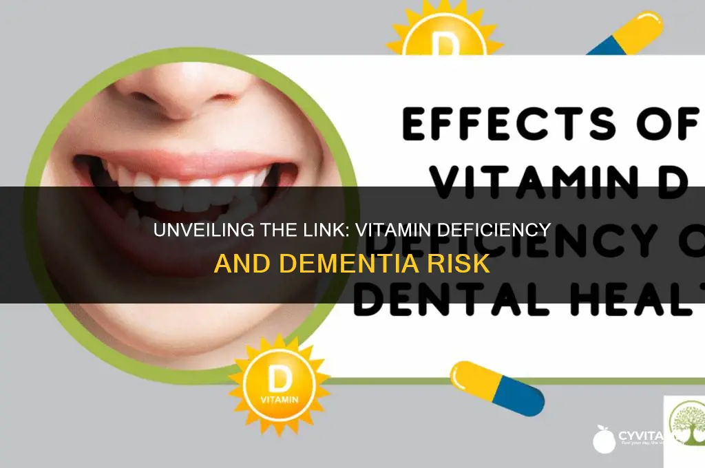 what vitamin deficiency is linked to dementia