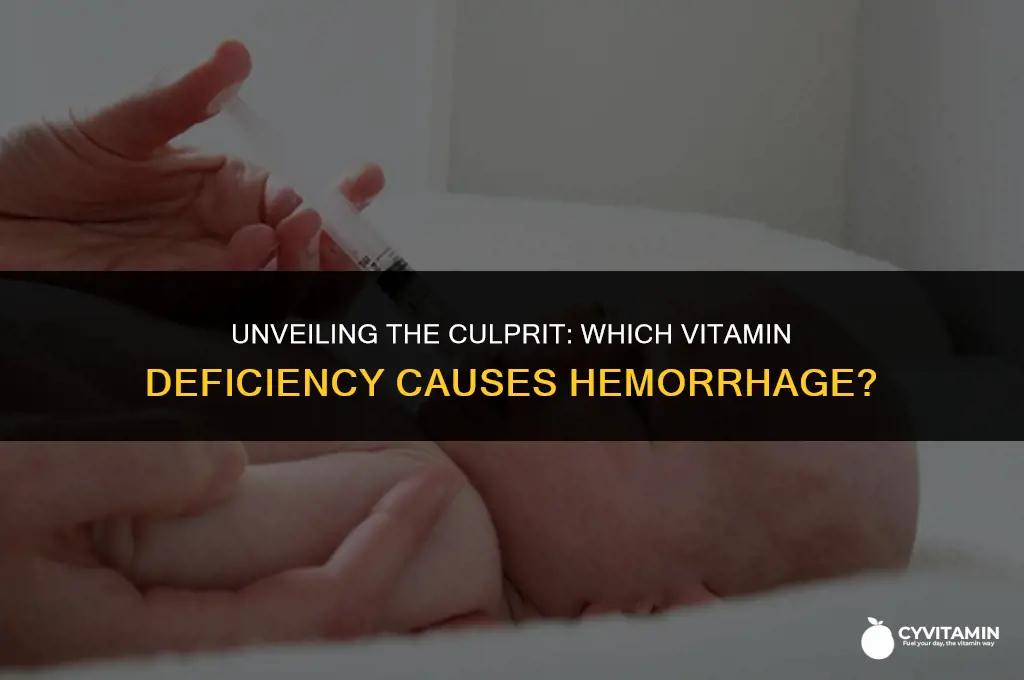 what vitamin deficiency results in hemorrhage