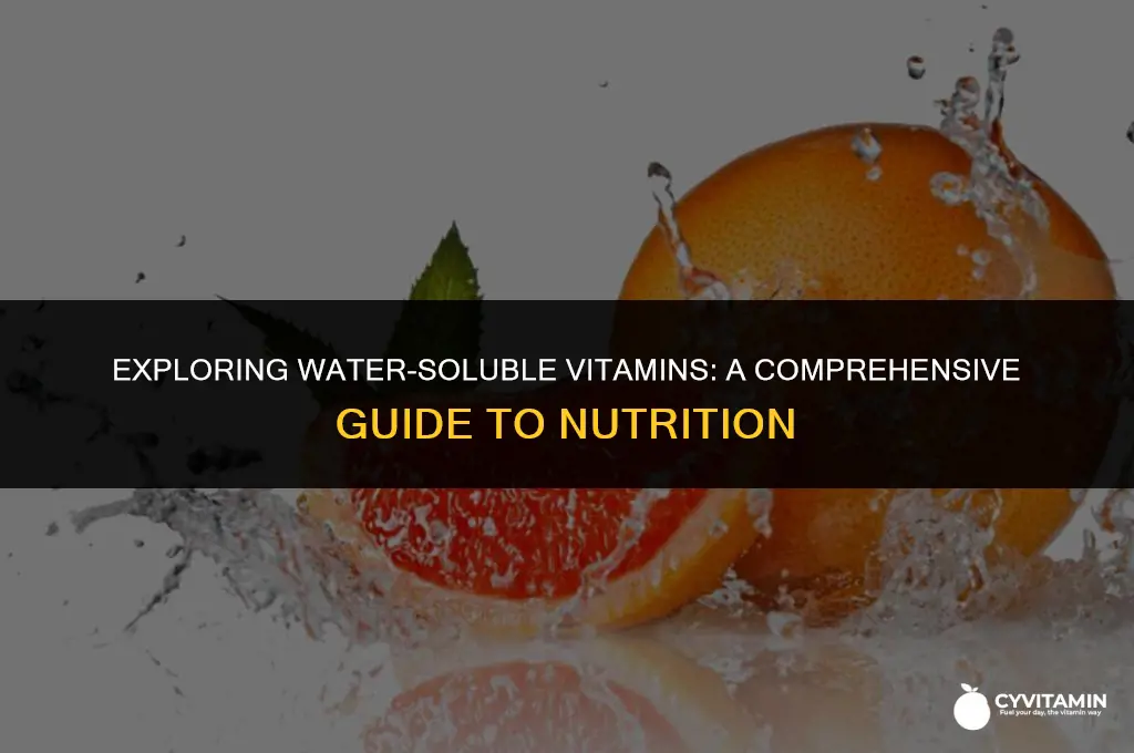 what vitamin is water soluble