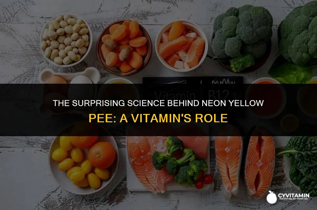 what vitamin makes pee neon yellow