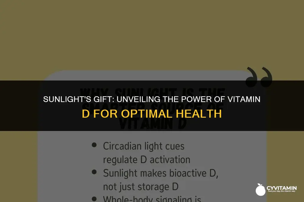 what vitamin we get from sunlight