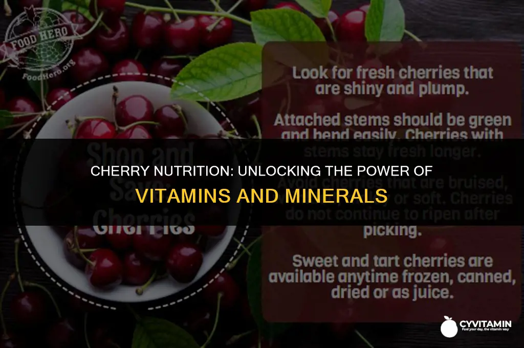 what vitamins and minerals are in cherries