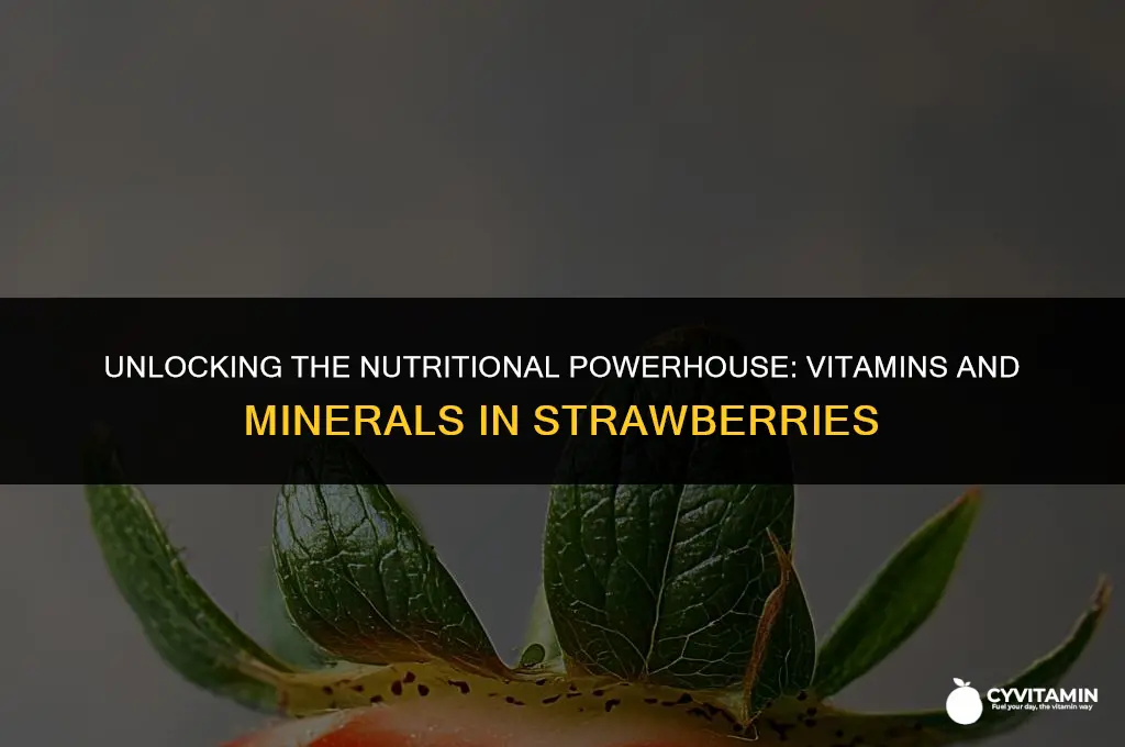 what vitamins and minerals are in strawberries