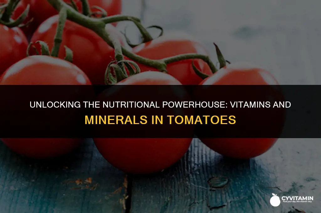 what vitamins and minerals are in tomatoes