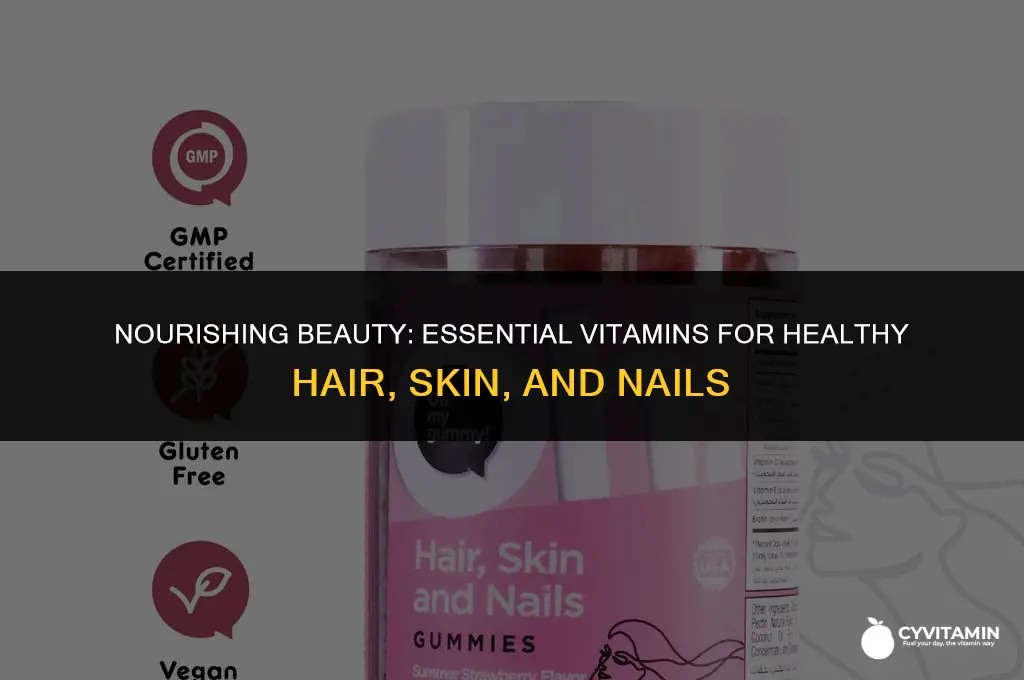 what vitamins are in hair skin and nails