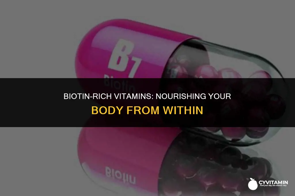 what vitamins contain biotin