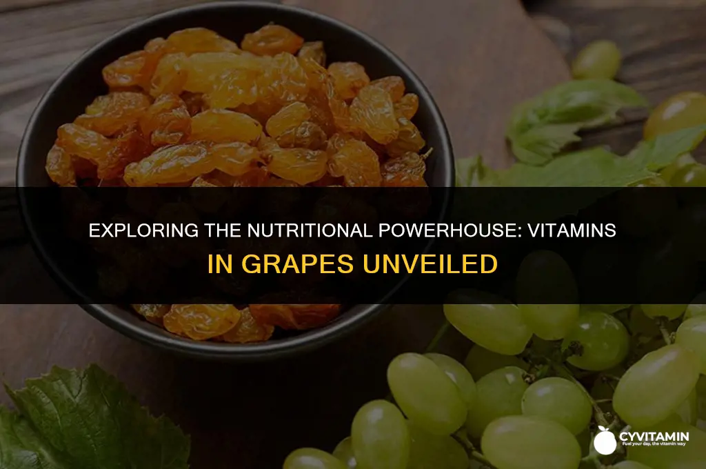 what vitamins do grapes contain