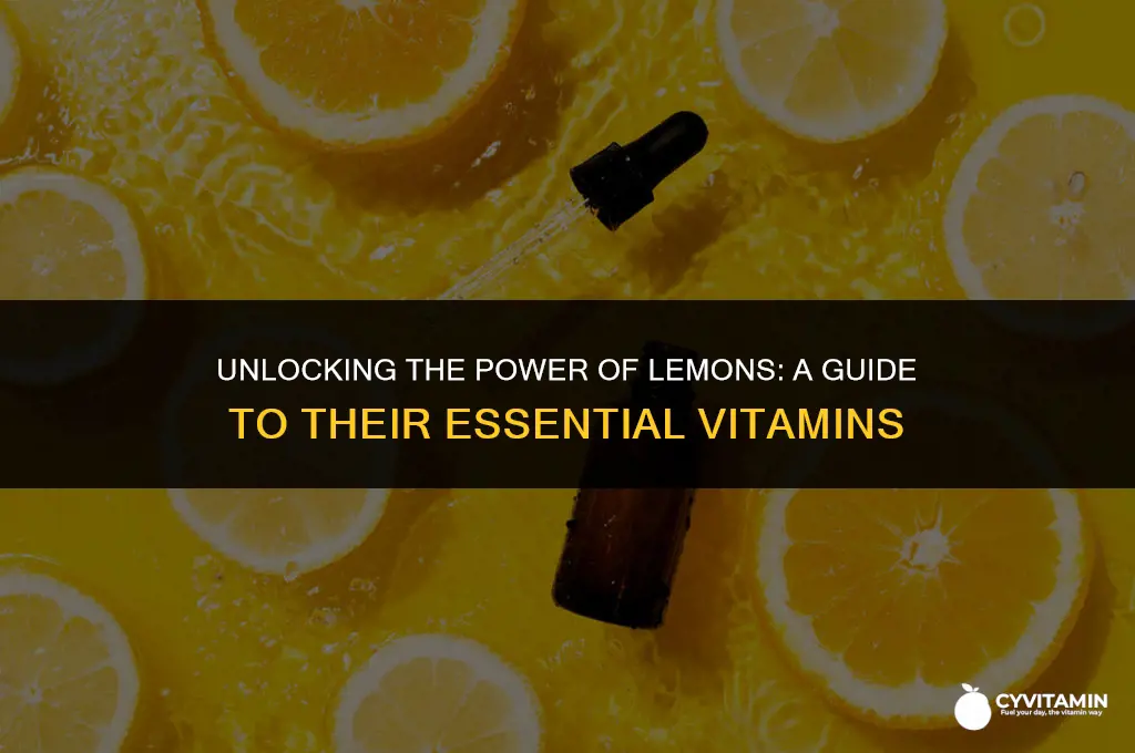 what vitamins do lemons contain