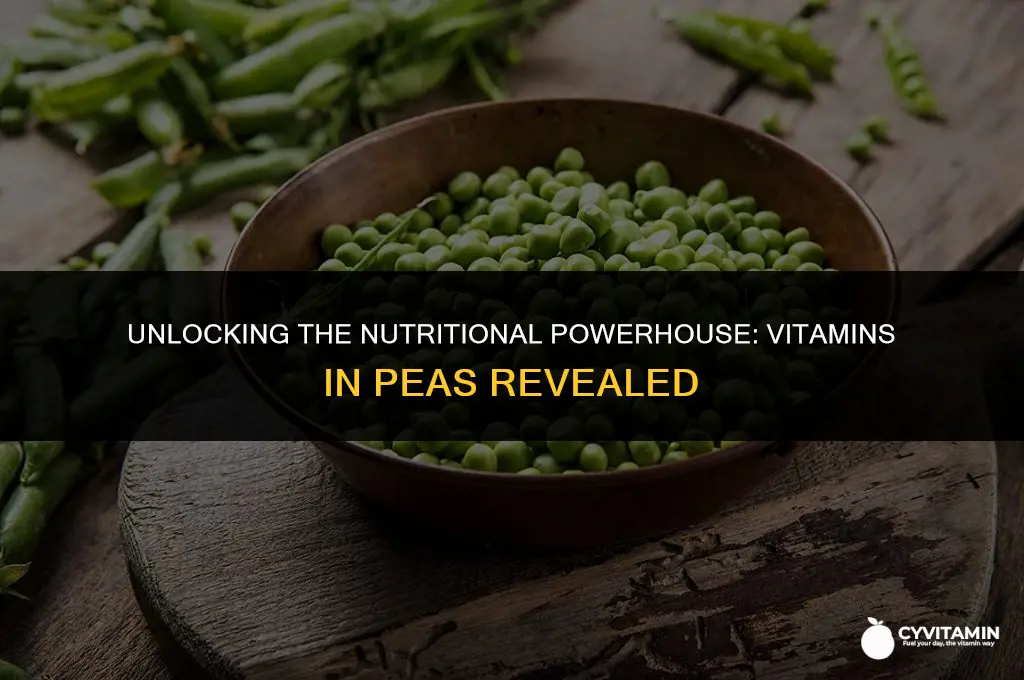 what vitamins do peas contain