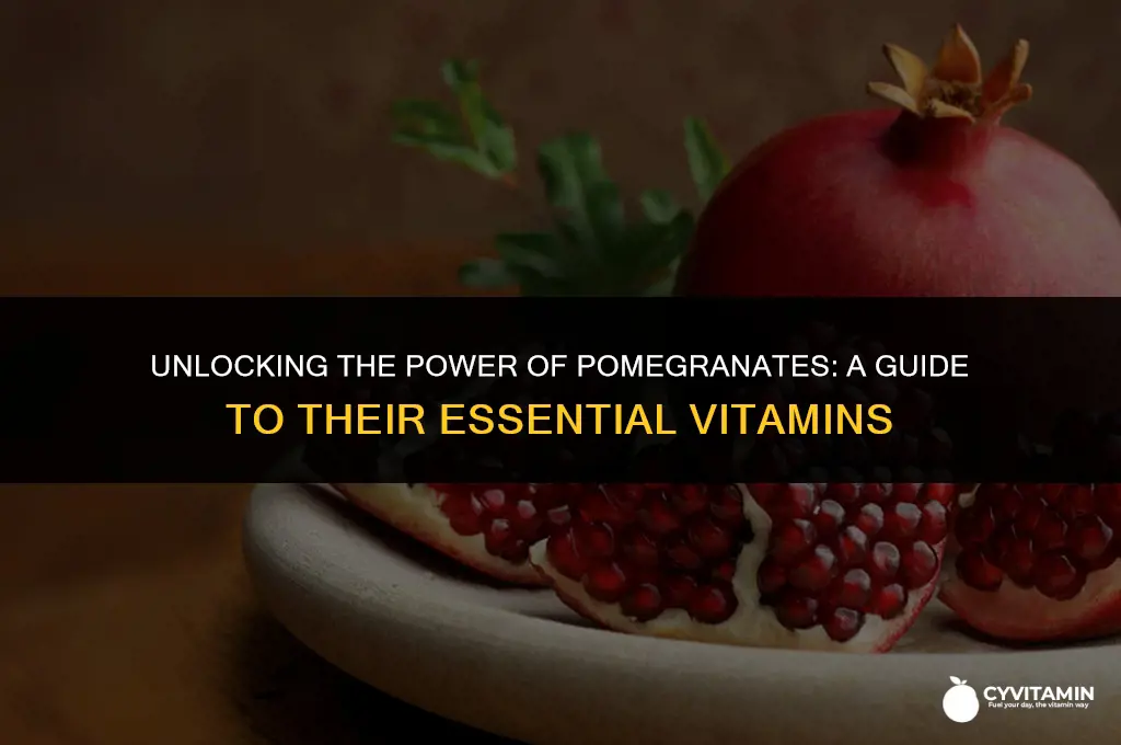 what vitamins do pomegranates contain