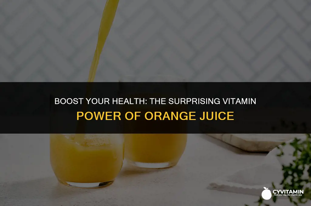 what vitamins do you get from orange juice