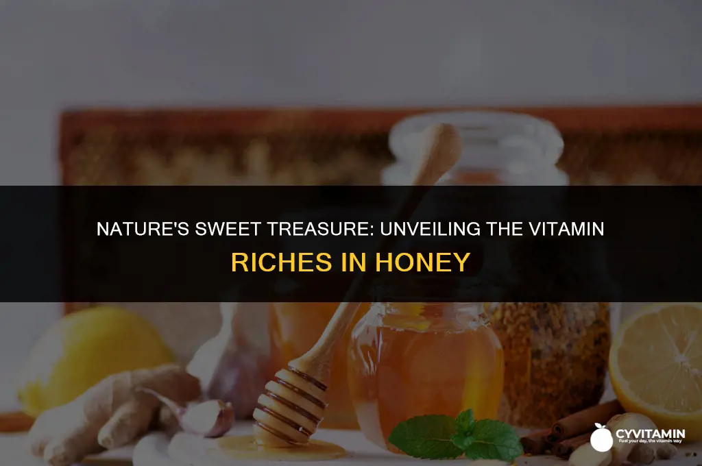 what vitamins does honey contain