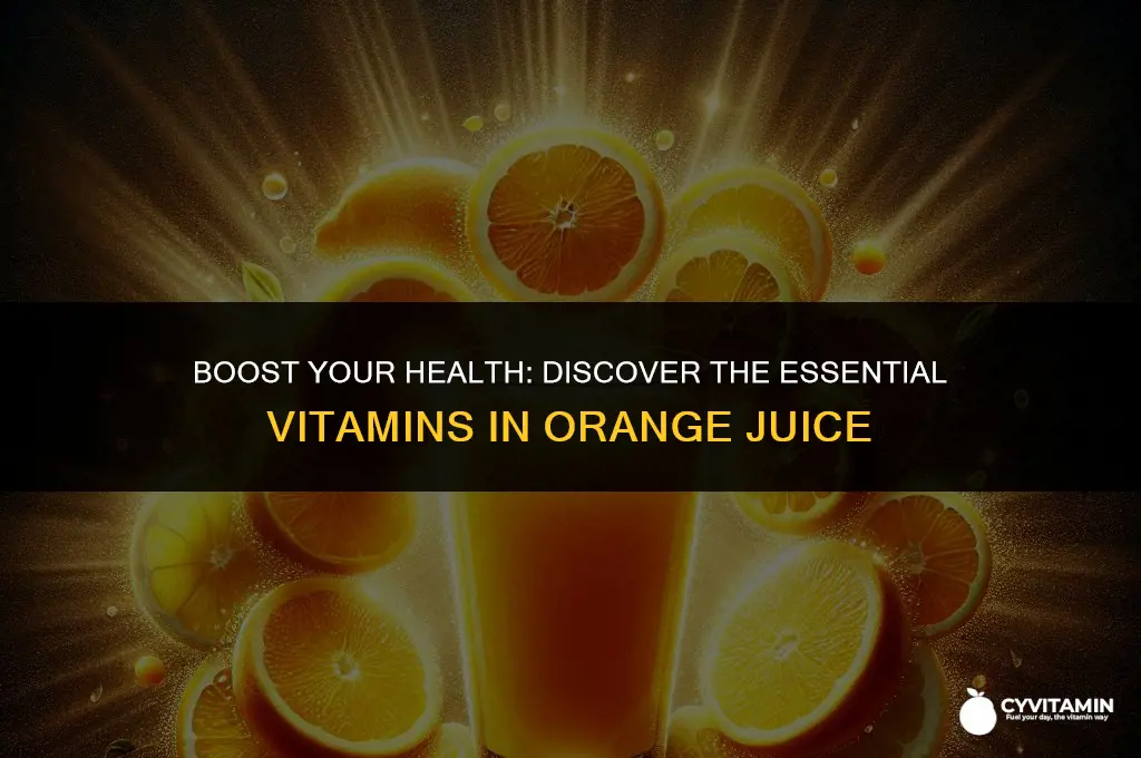 what vitamins does orange juice contain