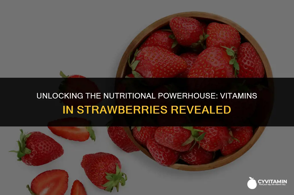 what vitamins does strawberry contain