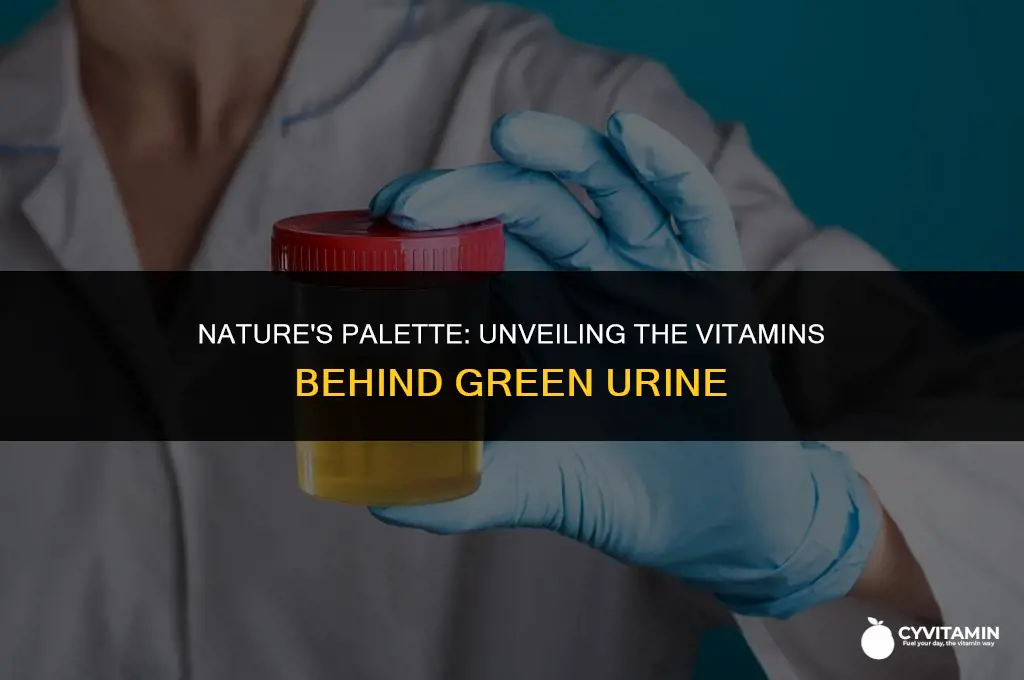 what vitamins make your pee green